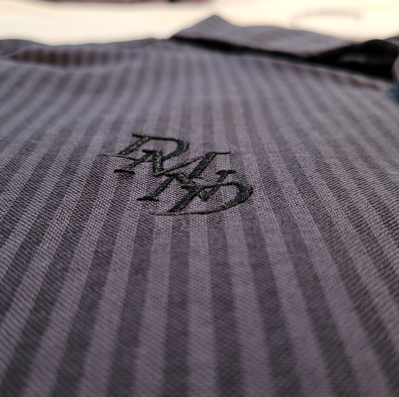 Diamond Large Navy Blue Streetwear Dress Shirt - Picture 3 of 5